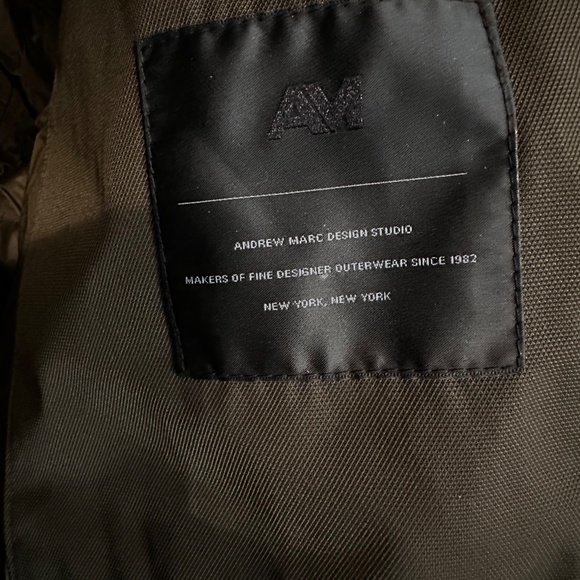 NWT Andrew Marc Ainsworth Leather Trimmed Puffer Jacket - Picture 7 of 13